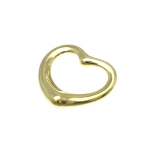 Tiffany Open Heart Yellow Gold (18K) No Stone Men,Women Fashion Pendant (Gold)