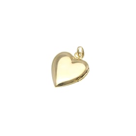 Tiffany Heart Locket Pendant Yellow Gold (14K) No Stone Men,Women Fashion Locket (Gold)