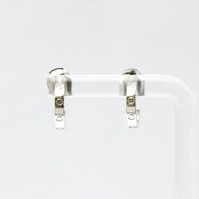 Cartier Baby Love Earrings No Stone White Gold (18K) Half Hoop Earrings Silver