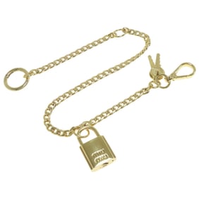 Miu Miu Miu Bag Charm Key Cadena Motif Keychain for Women MIUMIU