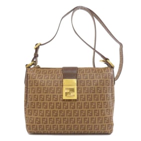 Fendi Zucca pattern shoulder bag in PVC for women.