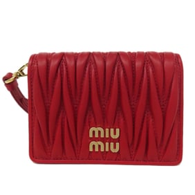 Miu Miu Miu Matelasse Leather Card Case for Women MIUMIU