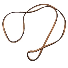 Hermes Hermès Lanier Choker Necklace Bracelet Leather Cord Brown