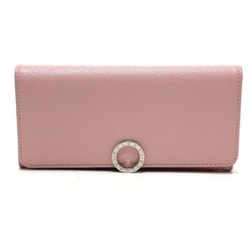 BVLGARI Bvlgari 291419 Long Wallet Leather Women's Pink Like New