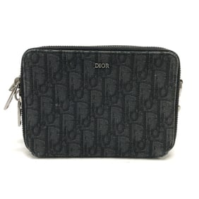 Christian Dior Dior 2ESBC119VPD Oblique Messenger Pouch Shoulder Bag in Navy Canvas