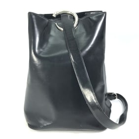 CARTIER Leopard Print Panther Shoulder Bag in Black Leather for Women