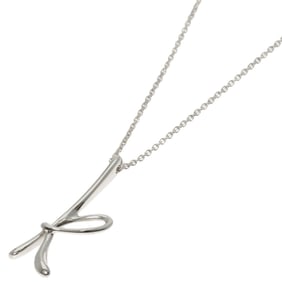 Tiffany & Co. Initial K Necklace, Silver, Women's