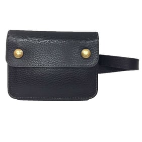 Hermes Hermès Green Pochette Waist Pouch in Black, Serie