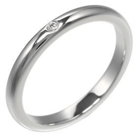 Tiffany & Co. Stacking Ring, Size 17, Pt950 Platinum, Diamond, Approx. 5.65g