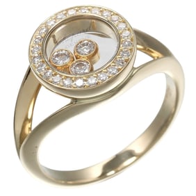 Chopard Happy Diamonds Round Ring, Size 11, 18KYG Yellow Gold with Diamonds, Approx. 5.9g