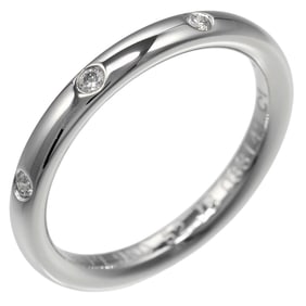 Van Cleef & Arpels Infinie Etoile Ring, size 11.5, Pt950 Platinum with 3 Diamonds, approximately 5g