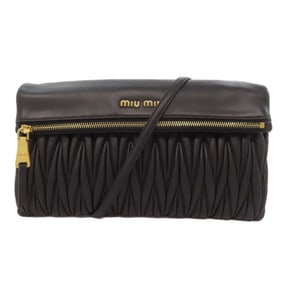 Miu Miu Miu RP0385 Matelasse Clutch Bag Leather Women's MIUMIU