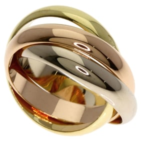 Cartier Trinity MM #51 Ring, 18K Yellow Gold/18KPG/18KWG, Women's