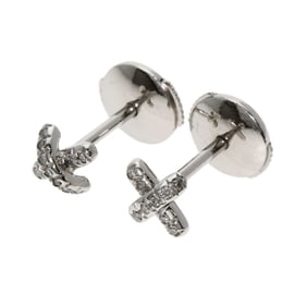 Tiffany & Co. Cross-Stitch Diamond Earrings in Platinum PT950 for Women