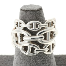 Hermes Chaine d'Ancre Enchaine GM Ring Ag925 Silver S-159013
