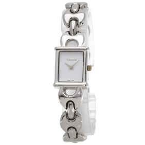 Gucci 1800L Square Face Watch Stainless Steel/SS Women's GUCCI