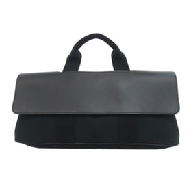 Hermes Hermès Valparaiso Long MM Handbag in Canvas/Calf Leather for Women