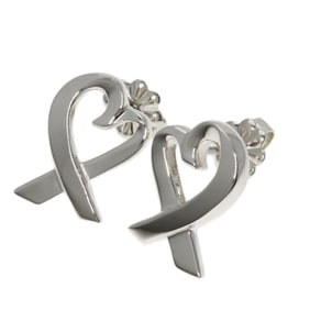 Tiffany & Co. Loving Heart Earrings, Silver, Women's