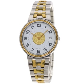 Hermès Serie Men's Watch in Stainless Steel/SSxGP