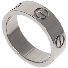 Cartier Love Ring #49 18K White Gold Women's
