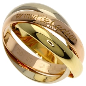 Cartier Trinity #53 Ring, 18K Yellow Gold/18KWG/18KPG, Women's