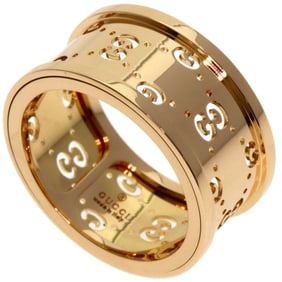Gucci Icon Toile #12 Ring in 18K Pink Gold for Women