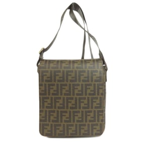 Fendi Zucca pattern shoulder bag in PVC for women.