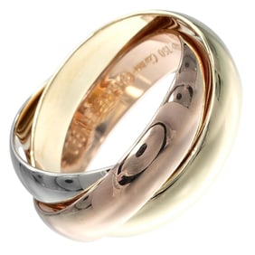 Cartier Trinity Ring, size 18, 5.1mm band, 18K gold, yellow pink white approximately 13.6g