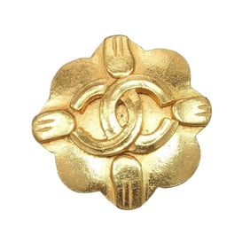 Chanel Coco Mark Earrings, Single Earring, Gold Plated, 96 Pieces, Approx. 8.3g, CHANEL