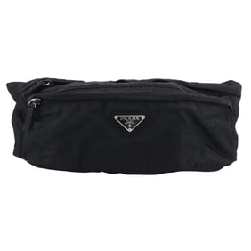 Prada Waist Pouch, Nylon, Black, Unisex
