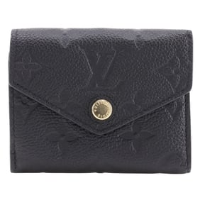 Louis Vuitton Monogram Empreinte Tri-fold Wallet, Portefeuille Zoe M62935, Noir SP4788, Snap Button,