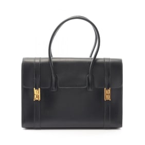 Hermes Hermès Drag 30 handbag in box calf leather, black.