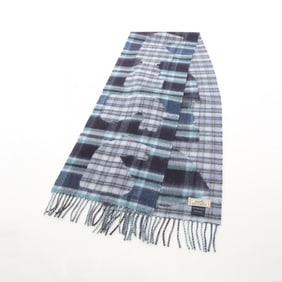 Hermes HERMES scarf clothing cashmere men's blue