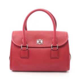 LOEWE Alamo 28 Handbag, Leather, Women's, Red