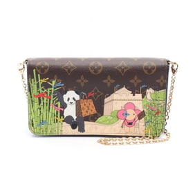 Louis Vuitton Felicie Pochette Shoulder Bag in Monogram Vivienne PVC-Coated Canvas,