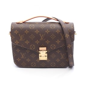 Louis Vuitton Metis MM Pochette Handbag, PVC-Coated Canvas and Leather, Monogram, Women's, Brown,