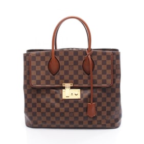 Louis Vuitton Ascot Handbag, PVC-Coated Canvas and Leather Damier, Women's, Brown, N41273