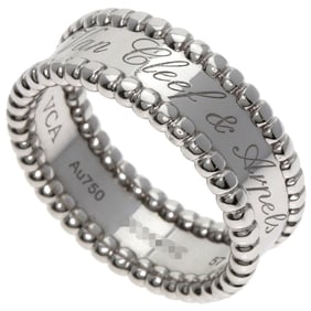 Van Cleef & Arpels Perlée Senior Tulle #57 Ring in 18K White Gold for Women.