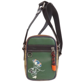 Coach C0821 Mickey Mouse Collaboration Shoulder Bag Leather/PVC Women's COACH