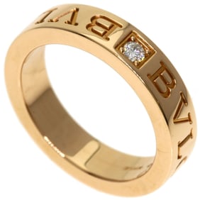 BVLGARI Double Diamond Ring in 18K Pink Gold for Women