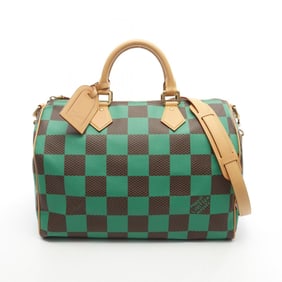 Louis Vuitton Speedy Bandouliere 40 Handbag, PVC-Coated Canvas and Leather with Damier Pop, Women's,