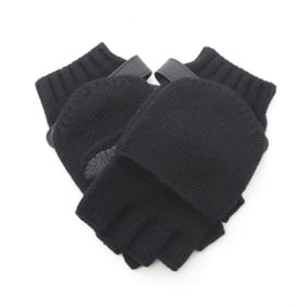 Hermes Hermès Lionel gloves, leather and cashmere, women's, black