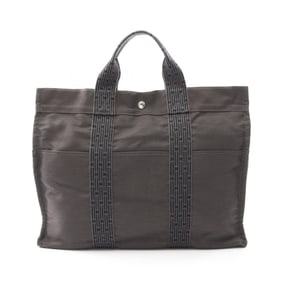 Hermes Hermès Air Line MM Tote Bag, Nylon Canvas, Men's/Women's, Gray, 100951M