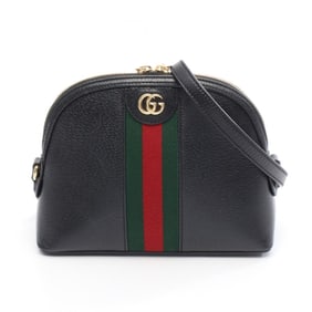 Gucci Ophidia Shoulder Bag, Leather, Women's, Black/Multicolor, 719881