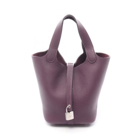 Hermes Hermès Picotin Lock PM handbag, leather, Taurillon Maurice, women's, purple