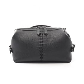 Fendi Selleria Siesta Small Handbag, Leather, Women's, Black, 7VA639