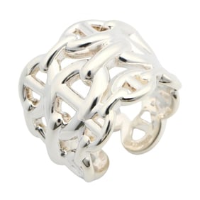 Hermès HERMES Enchaine GM Ring, Silver (Ag925) for Men and Women