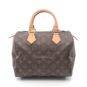 Louis Vuitton Speedy 25 Handbag, PVC-Coated Canvas and Leather, Monogram, Women's, Brown, M41528