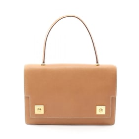 Hermes Hermès Piano Handbag, Leather Couchbel, Women's, Brown