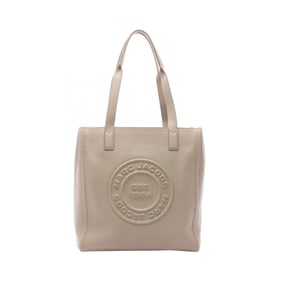 Marc Jacobs Signet Work Tote Bag, Leather, Women's, Beige, H051L01FA21